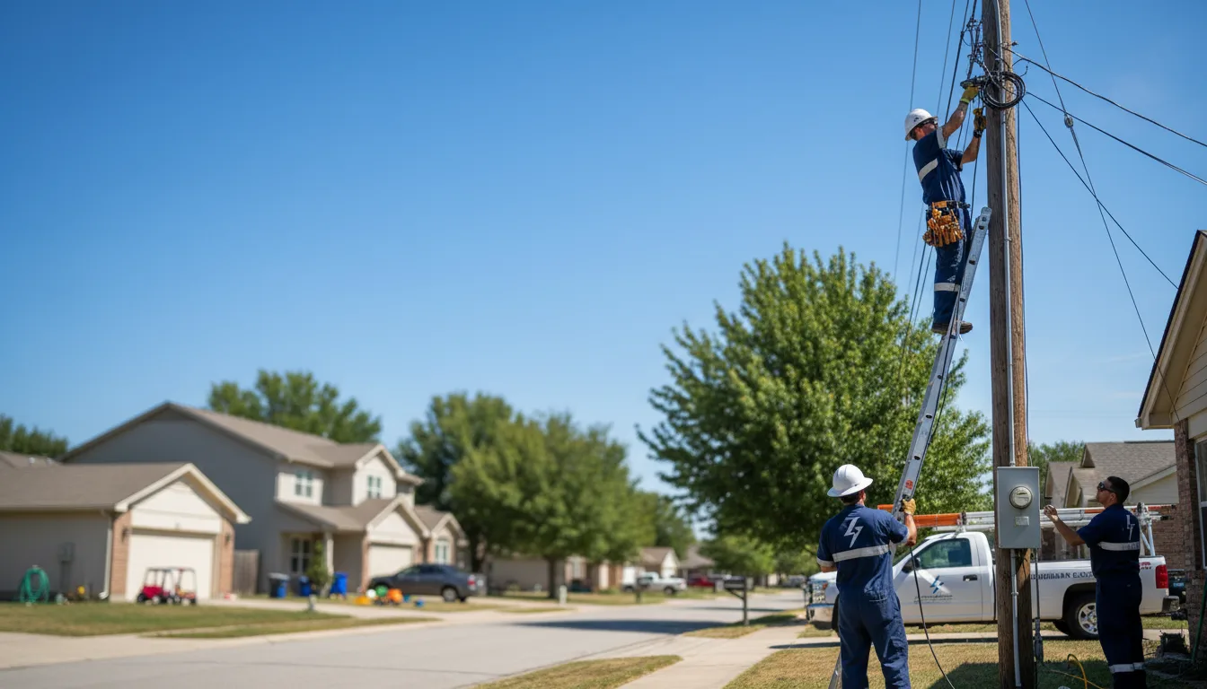 Residential electrician providing installation services in Junction City, GA